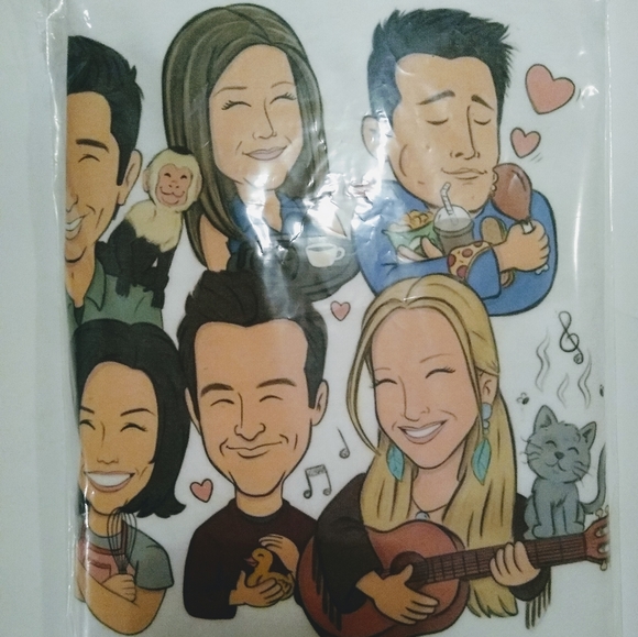 Women V Neck T Shirt/TV Show Friends - Picture 2 of 3